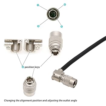 Hirose ～　0408 HangTon Hirose 12V Hirose 4 Pin Right Angle 90 Degree Male